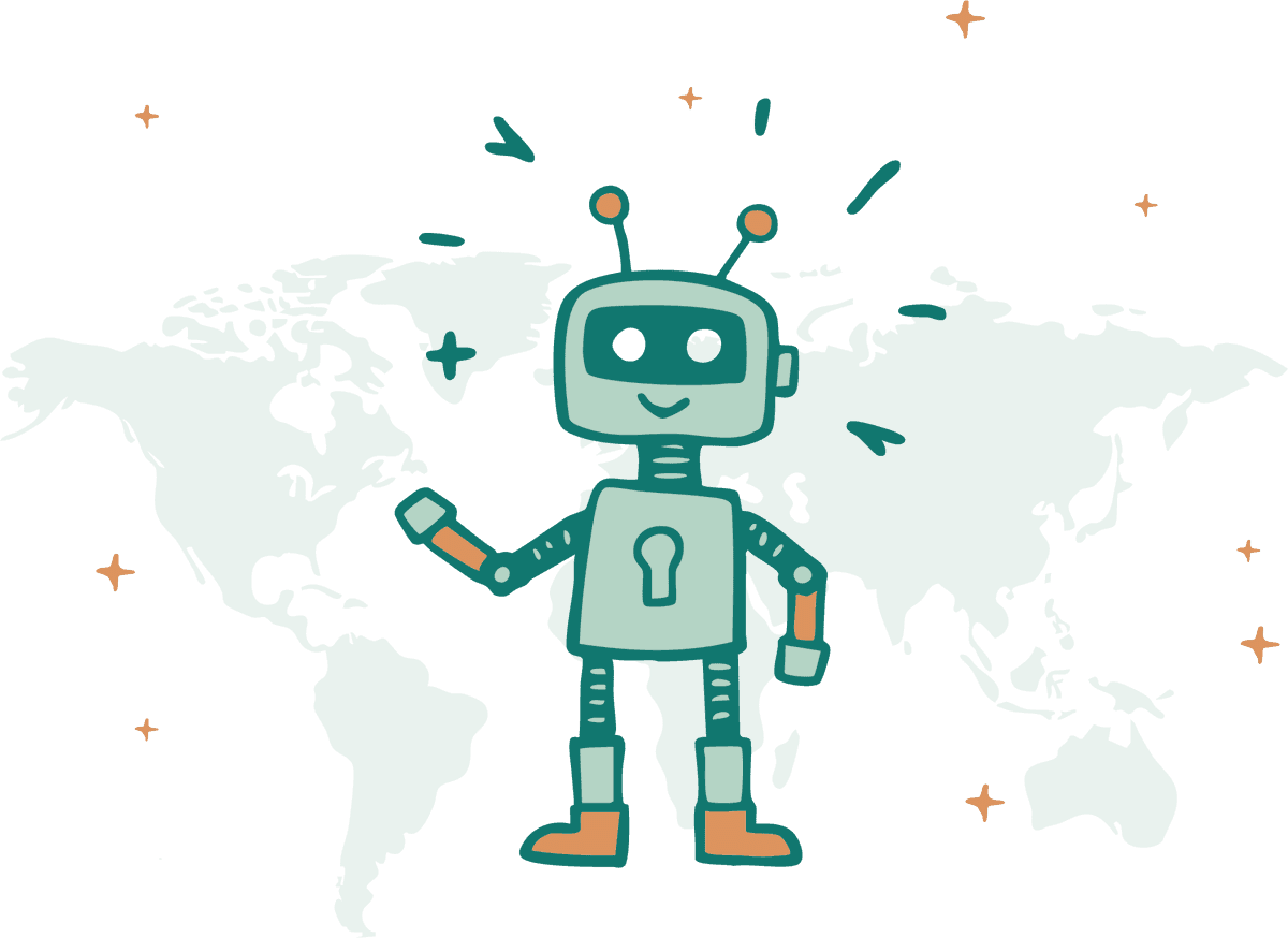 Friendly Robot Illustration